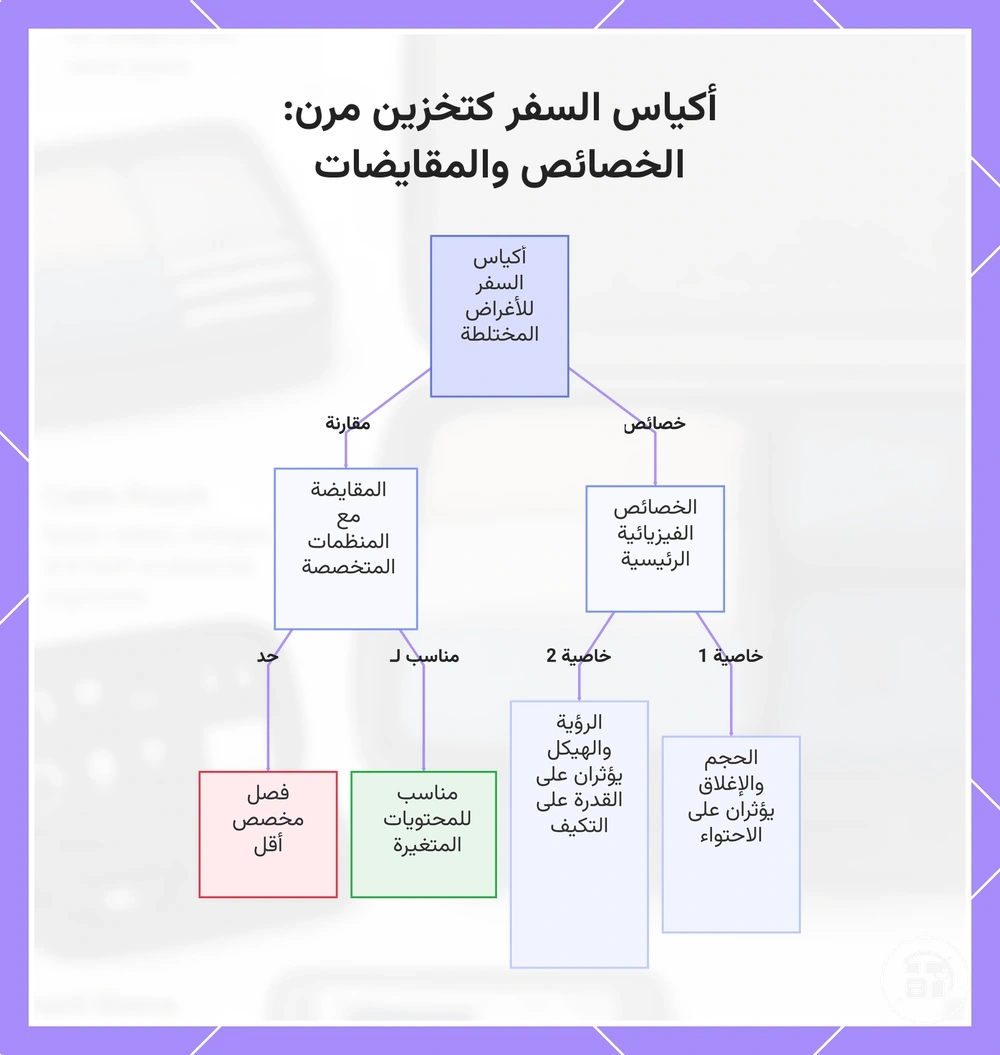 أكياس السفر كتخزين مرن: الخصائص والمقايضات