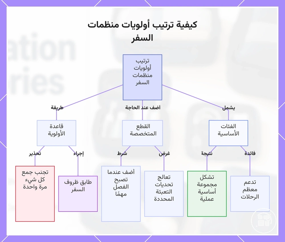 كيفية ترتيب أولويات منظمات السفر