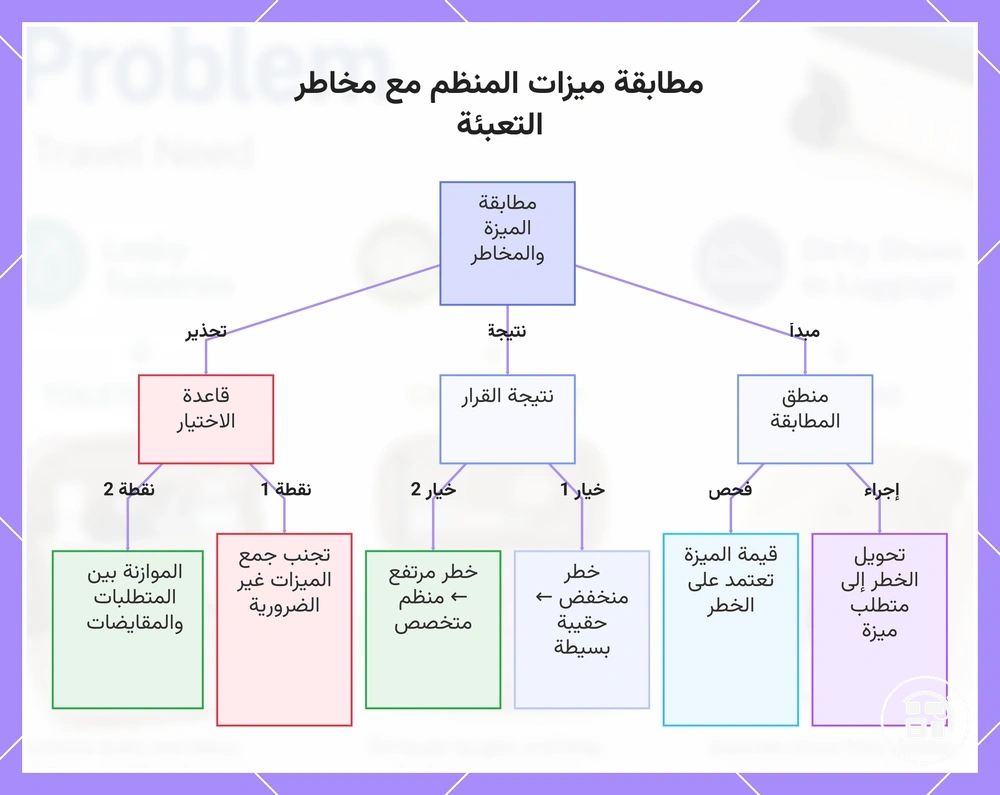 مطابقة ميزات المنظم مع مخاطر التعبئة