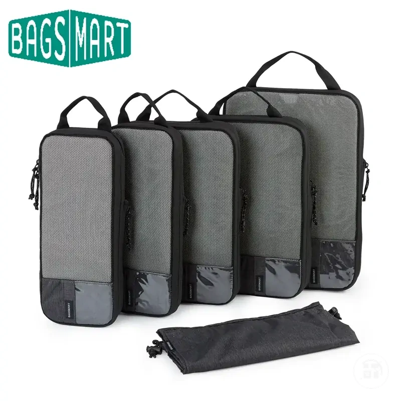 Erweiterbare Kompressions-Packwürfel für Ordnung im Handgepäck