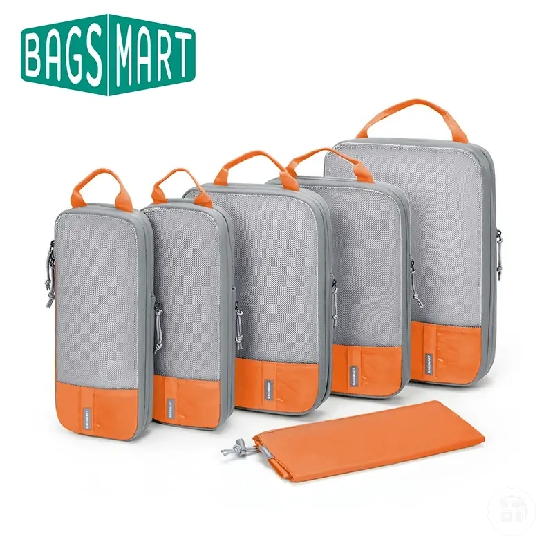 Leichte Kompressions-Packwürfel für Ordnung im Gepäck