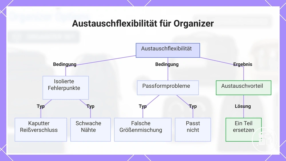 Austauschflexibilität für Organizer