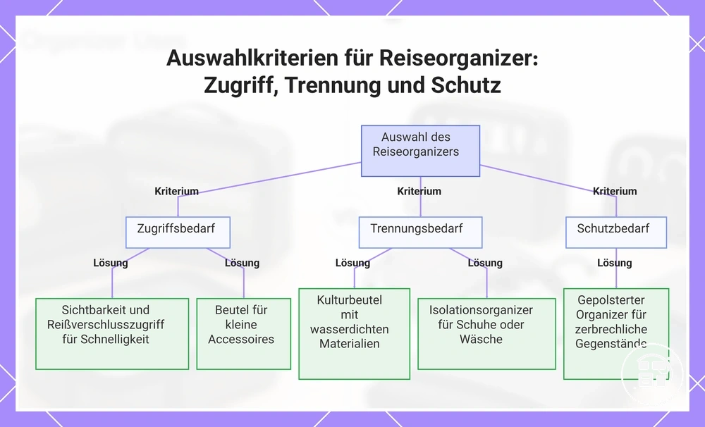 Auswahlkriterien für Reiseorganizer: Zugriff, Trennung und Schutz
