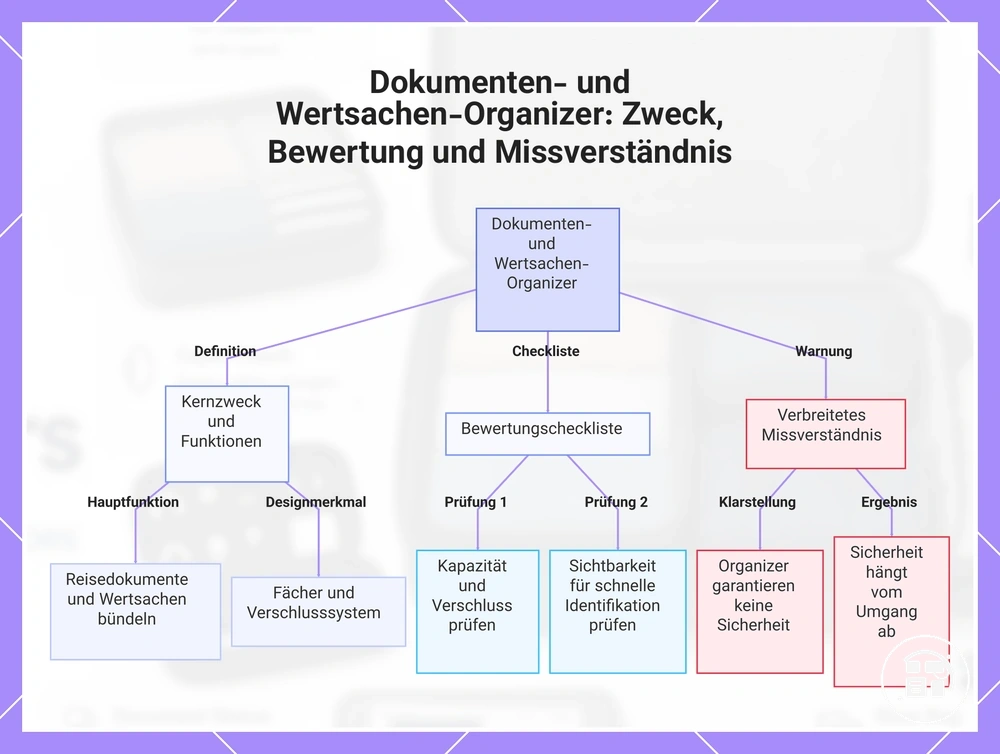 Dokumenten- und Wertsachen-Organizer: Zweck, Bewertung und Missverständnis