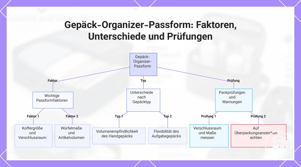 Gepäck-Organizer-Passform: Faktoren, Unterschiede und Prüfungen