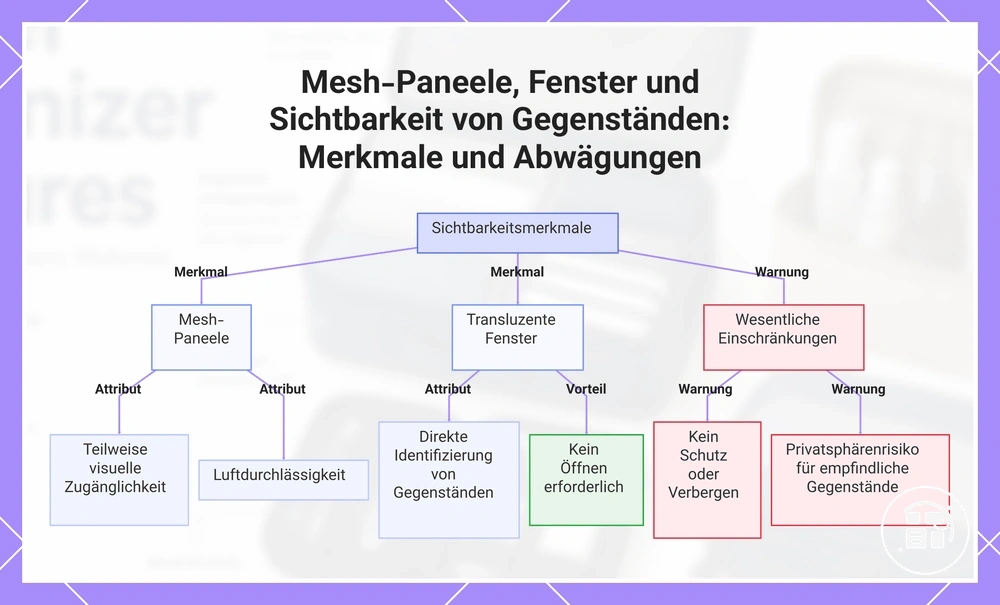 Mesh-Paneele, Fenster und Sichtbarkeit von Gegenständen: Merkmale und Abwägungen
