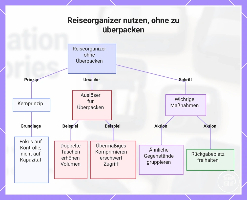 Reiseorganizer nutzen, ohne zu überpacken