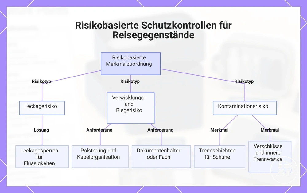 Risikobasierte Schutzkontrollen für Reisegegenstände