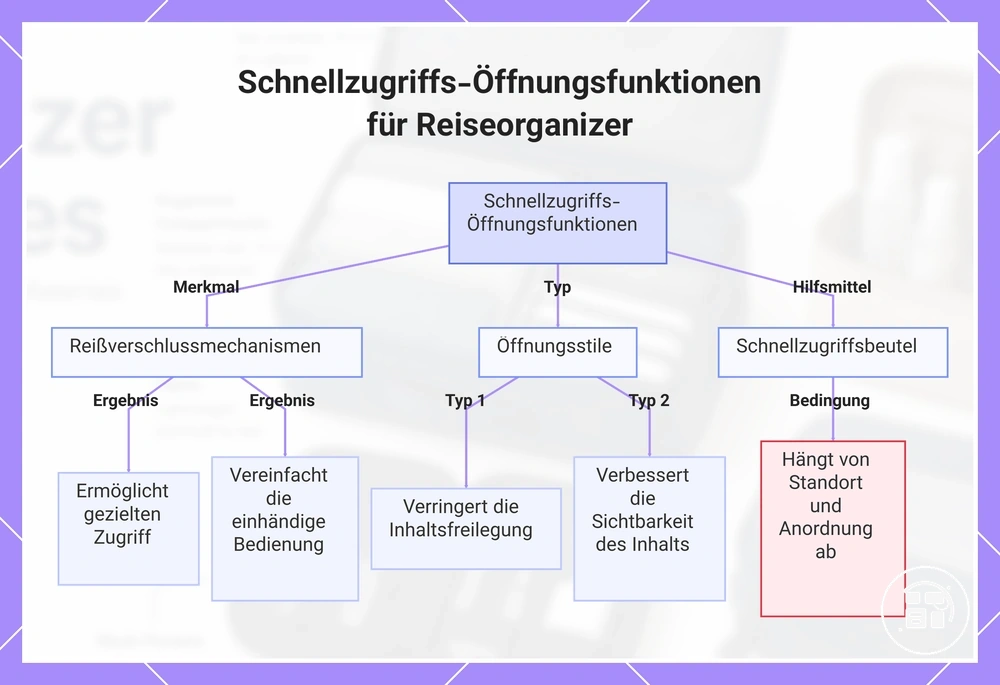 Schnellzugriffs-Öffnungsfunktionen für Reiseorganizer