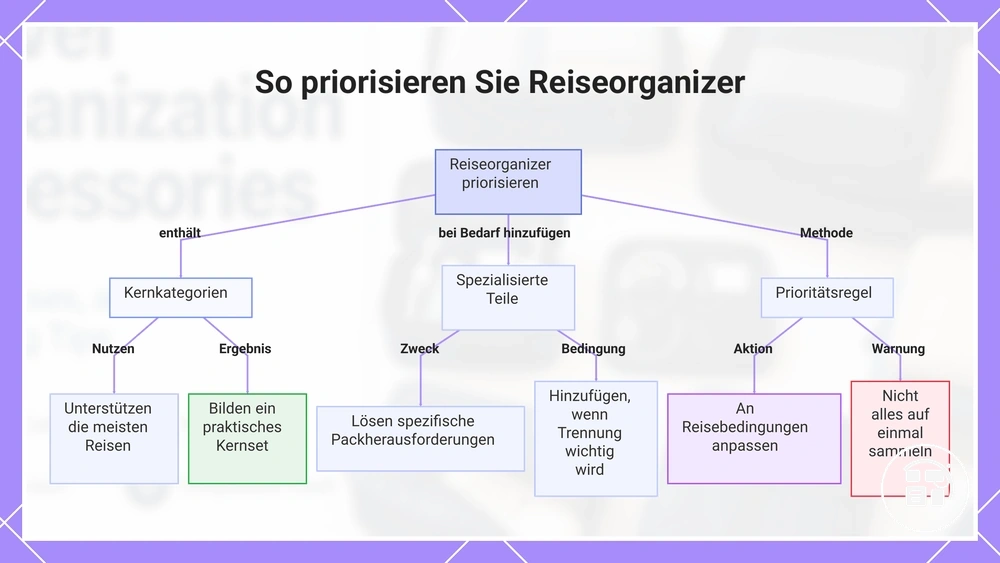 So priorisieren Sie Reiseorganizer