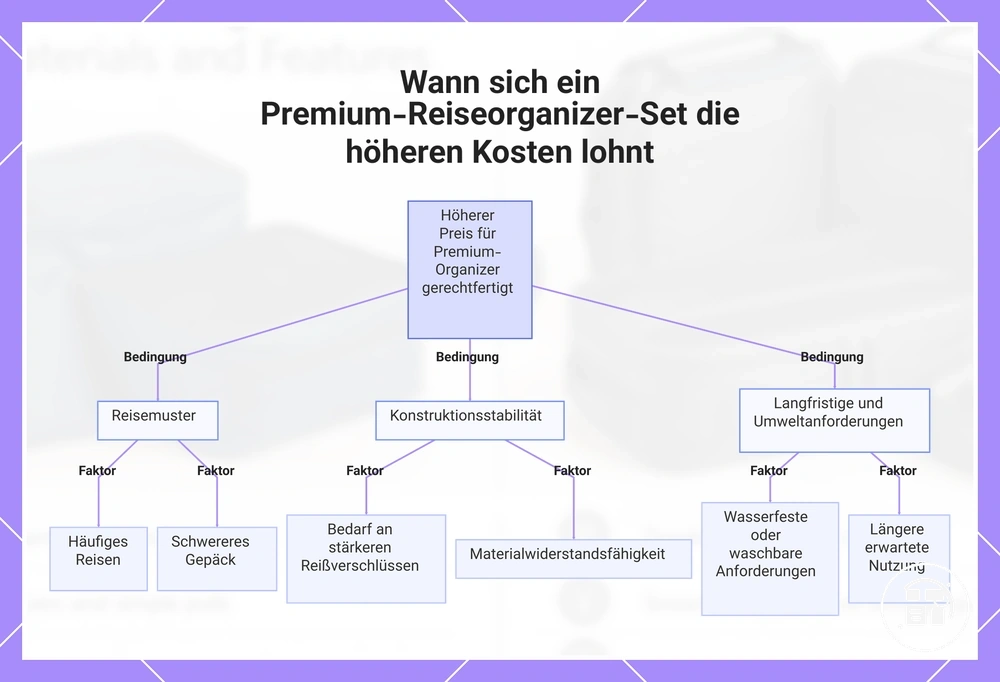 Wann sich ein Premium-Reiseorganizer-Set die höheren Kosten lohnt