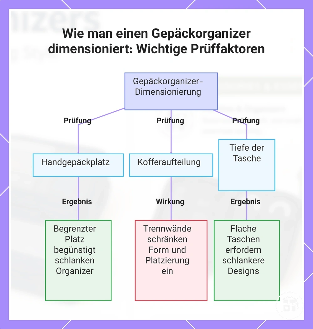 Wie man einen Gepäckorganizer dimensioniert: Wichtige Prüffaktoren
