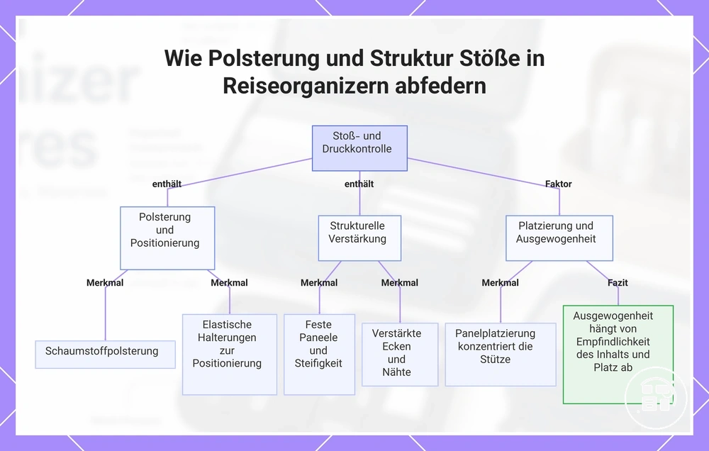 Wie Polsterung und Struktur Stöße in Reiseorganizern abfedern