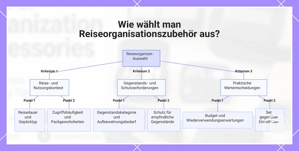 Wie wählt man Reiseorganisationszubehör aus?