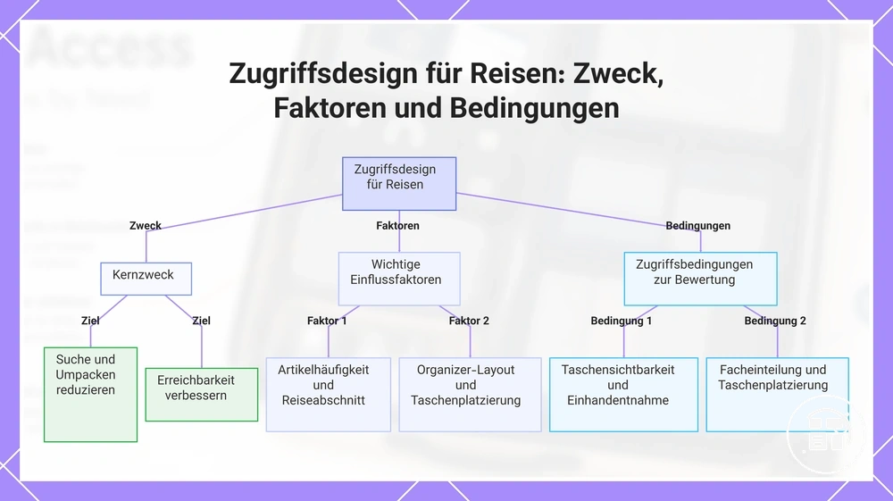 Zugriffsdesign für Reisen: Zweck, Faktoren und Bedingungen