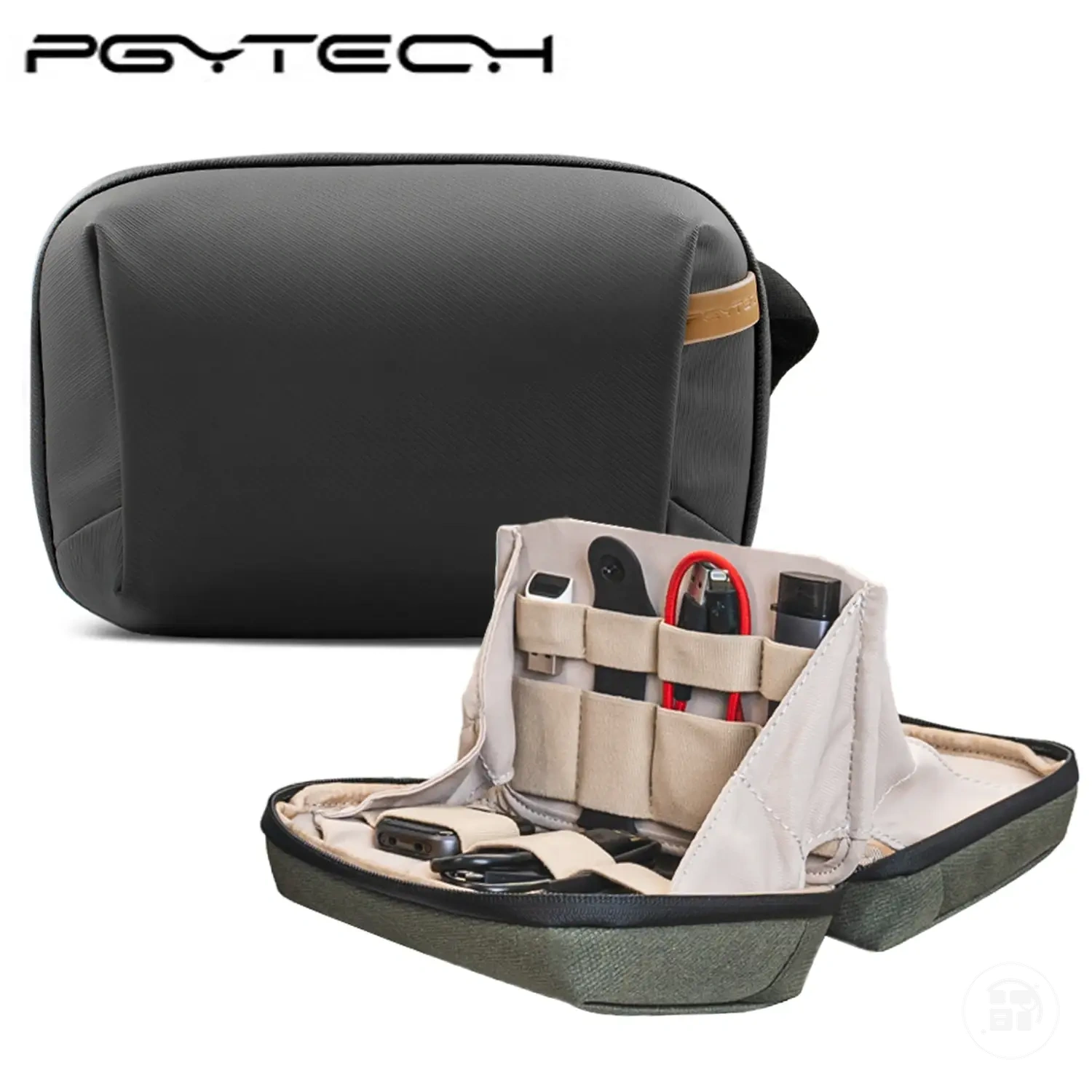 Waterproof electronics tech pouch for cables phone and batteries