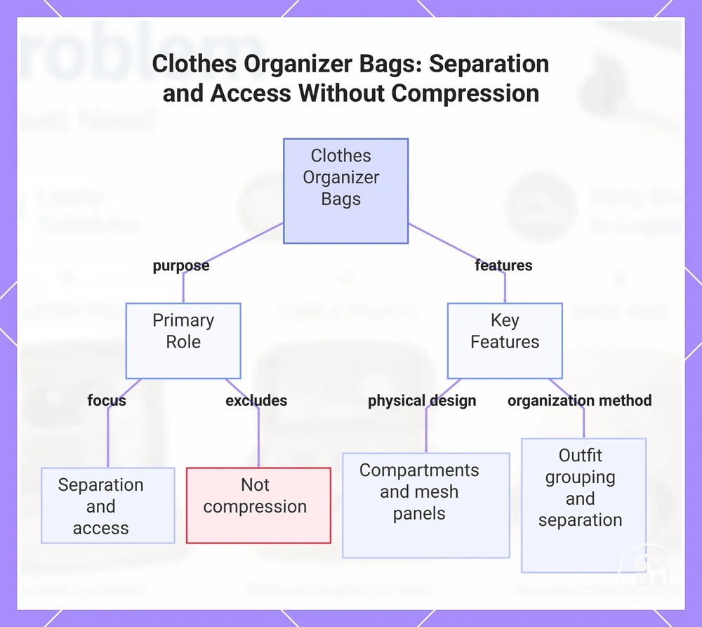 Clothes Organizer Bags: Separation and Access Without Compression