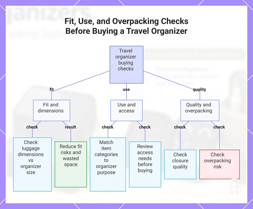 Fit, Use, and Overpacking Checks Before Buying a Travel Organizer