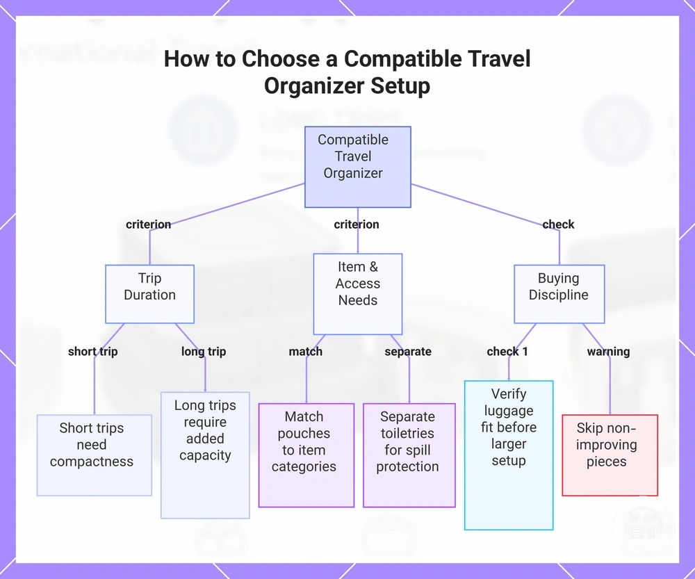 How to Choose a Compatible Travel Organizer Setup