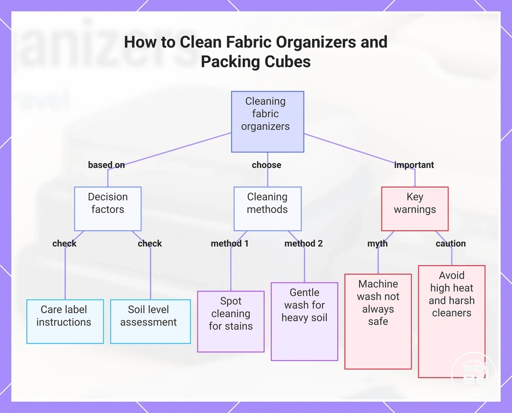How to Clean Fabric Organizers and Packing Cubes