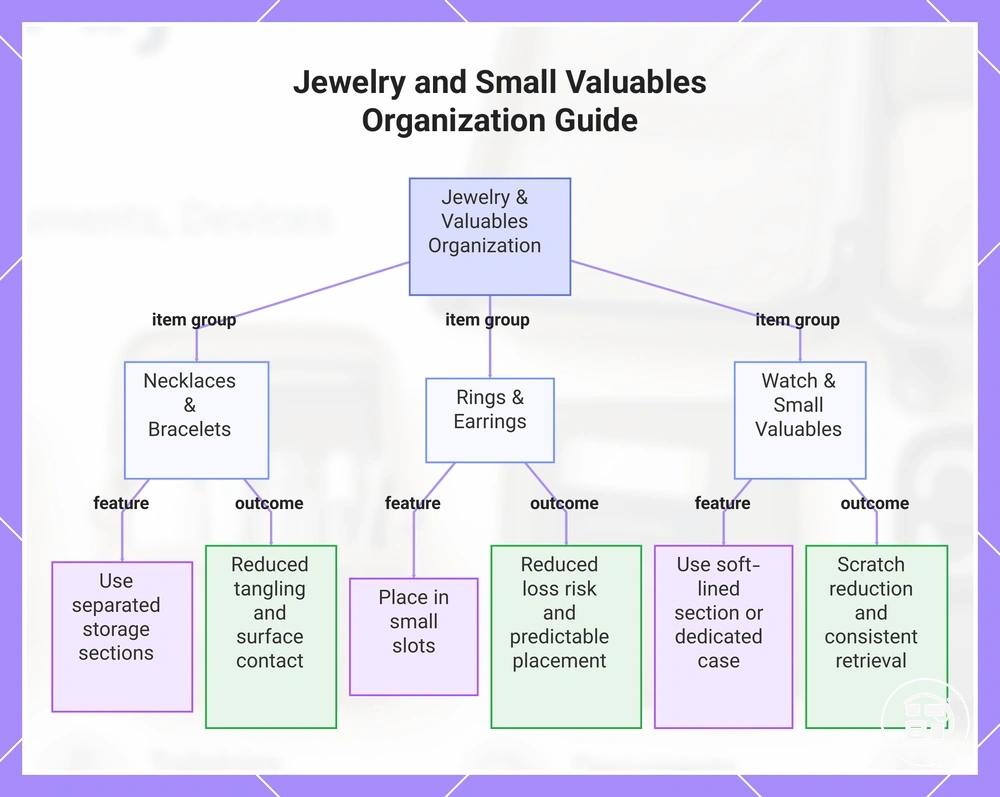 Jewelry and Small Valuables Organization Guide