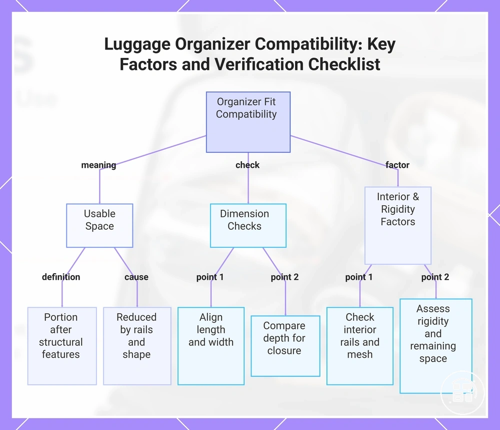 Luggage Organizer Compatibility: Key Factors and Verification Checklist