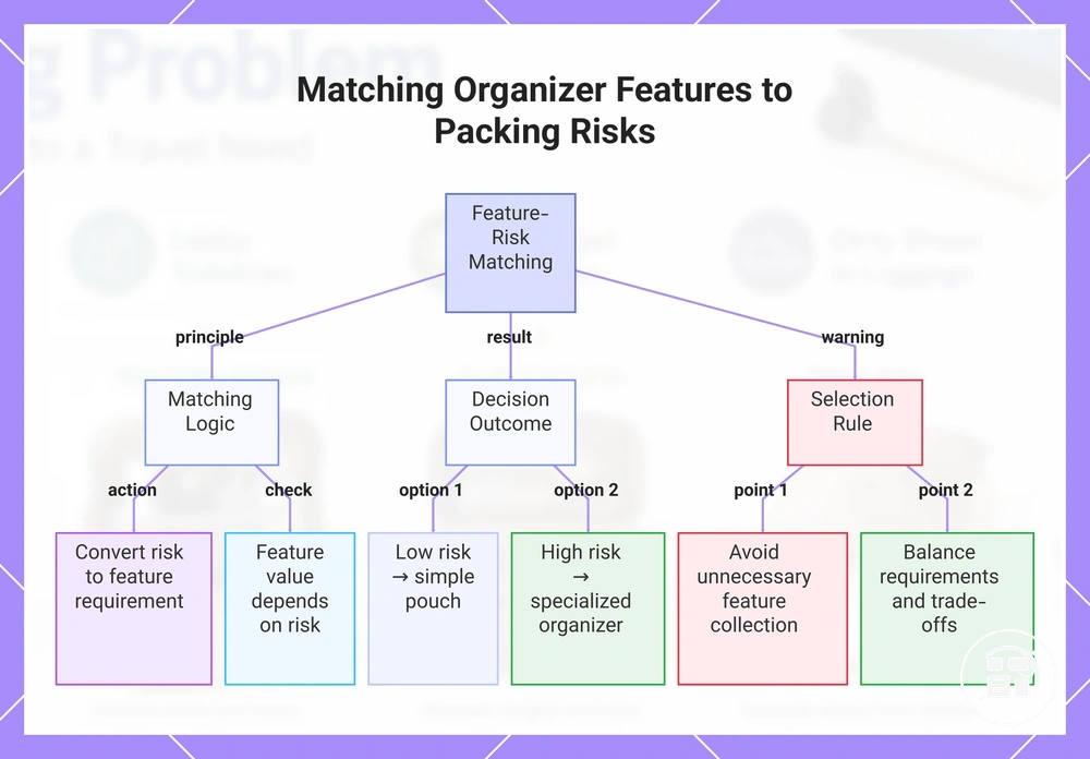 Matching Organizer Features to Packing Risks
