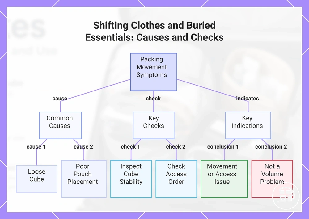 Shifting Clothes and Buried Essentials: Causes and Checks