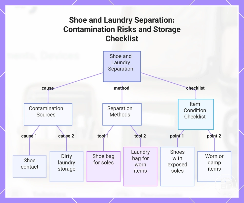 Shoe and Laundry Separation: Contamination Risks and Storage Checklist