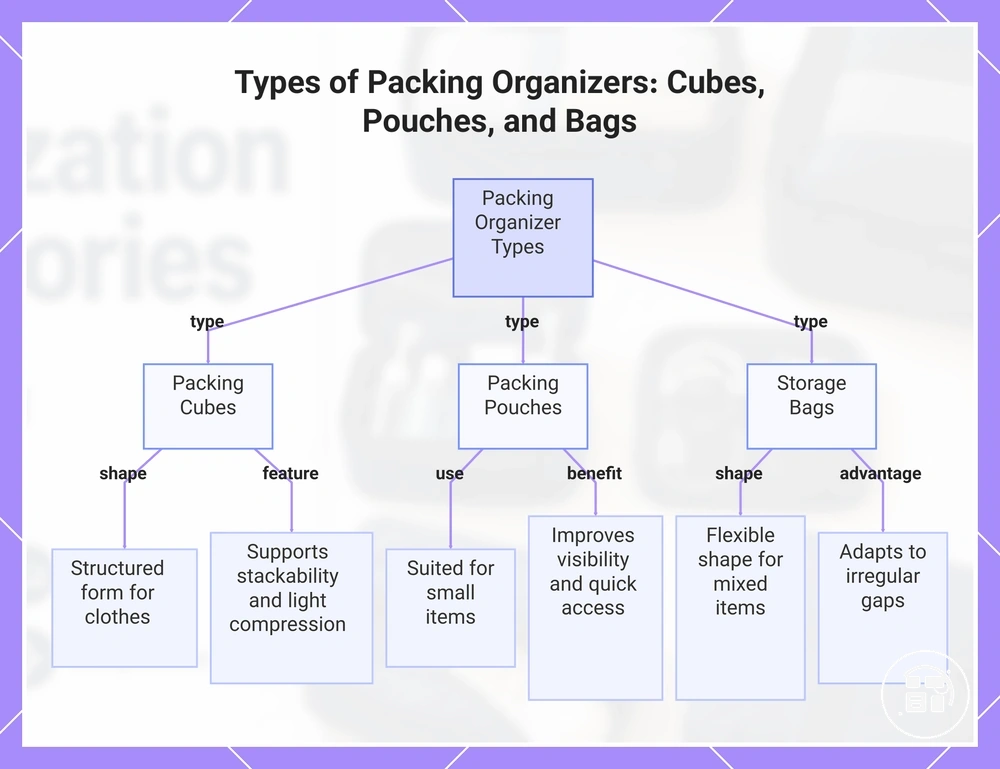 Types of Packing Organizers: Cubes, Pouches, and Bags