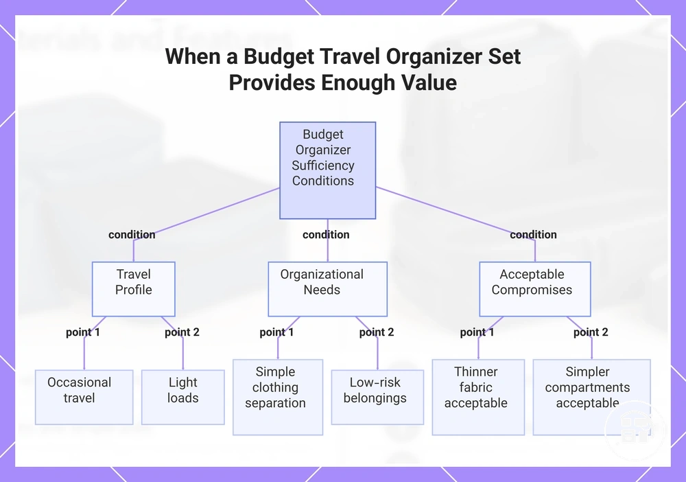 When a Budget Travel Organizer Set Provides Enough Value