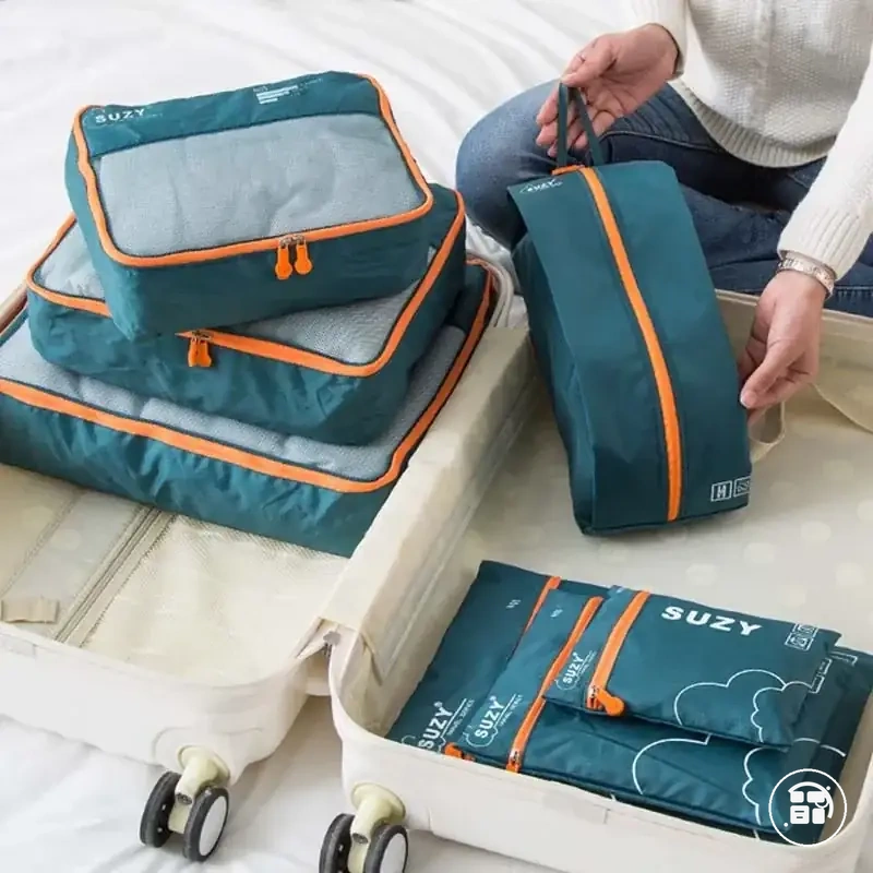 Set de bolsas organizadoras para ropa zapatos y maleta