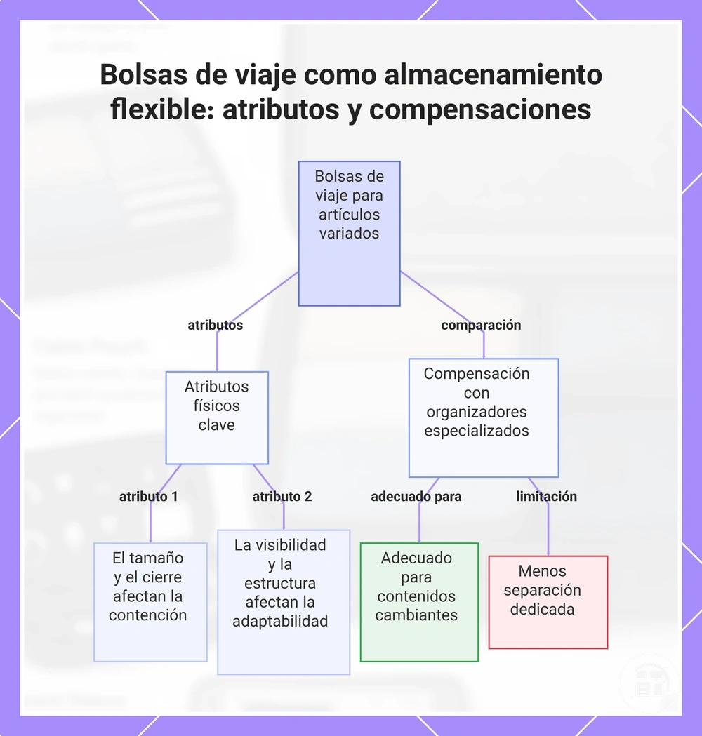 Bolsas de viaje como almacenamiento flexible: atributos y compensaciones