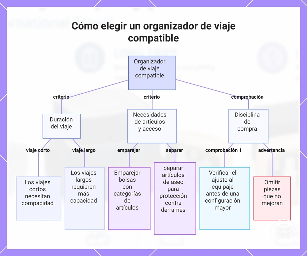 Cómo elegir un organizador de viaje compatible