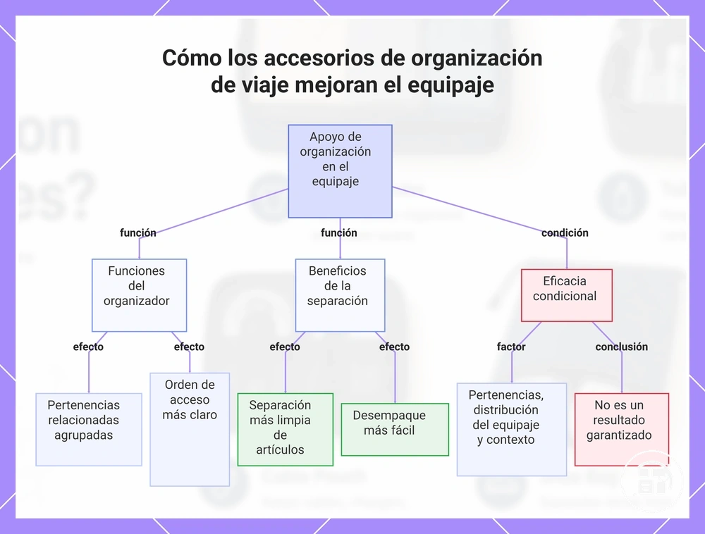 Cómo los accesorios de organización de viaje mejoran el equipaje