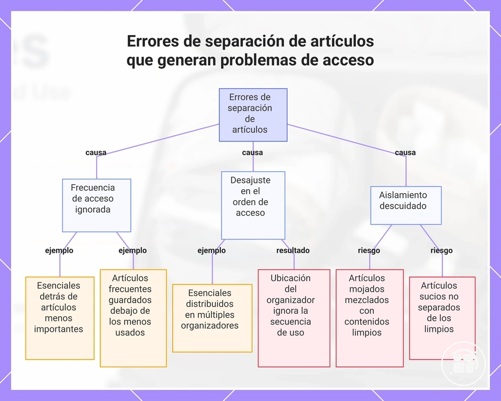 Errores de separación de artículos que generan problemas de acceso