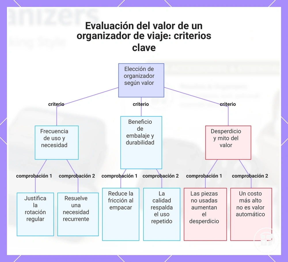 Evaluación del valor de un organizador de viaje: criterios clave