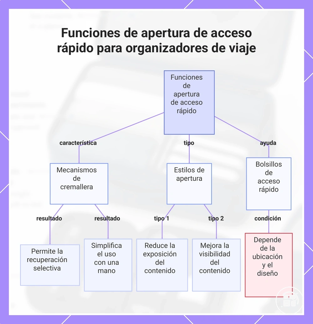 Funciones de apertura de acceso rápido para organizadores de viaje