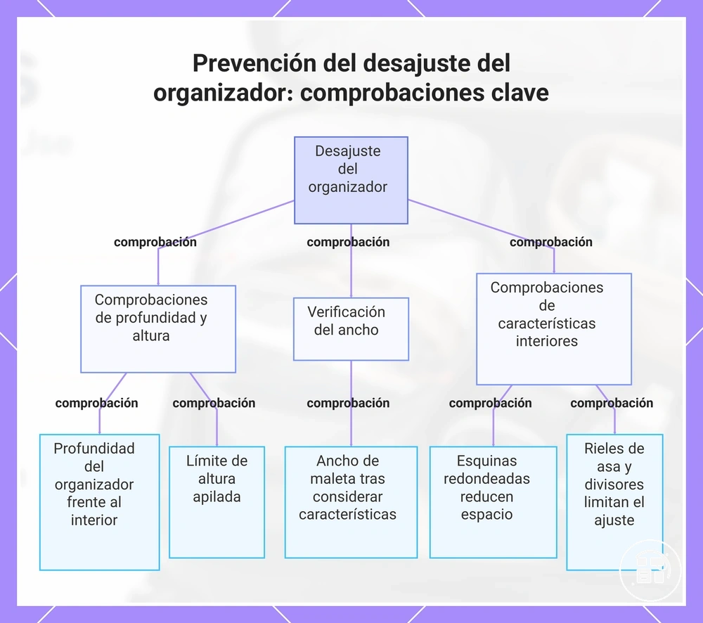 Prevención del desajuste del organizador: comprobaciones clave