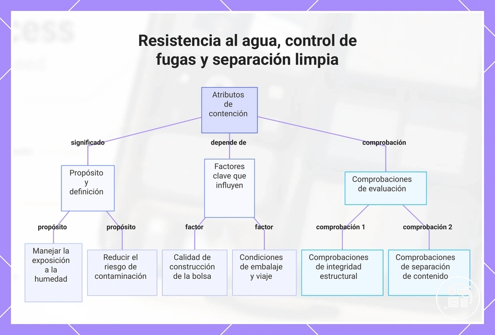 Resistencia al agua, control de fugas y separación limpia