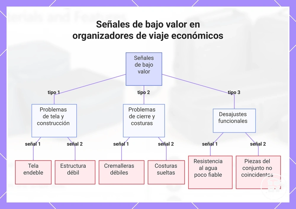 Señales de bajo valor en organizadores de viaje económicos