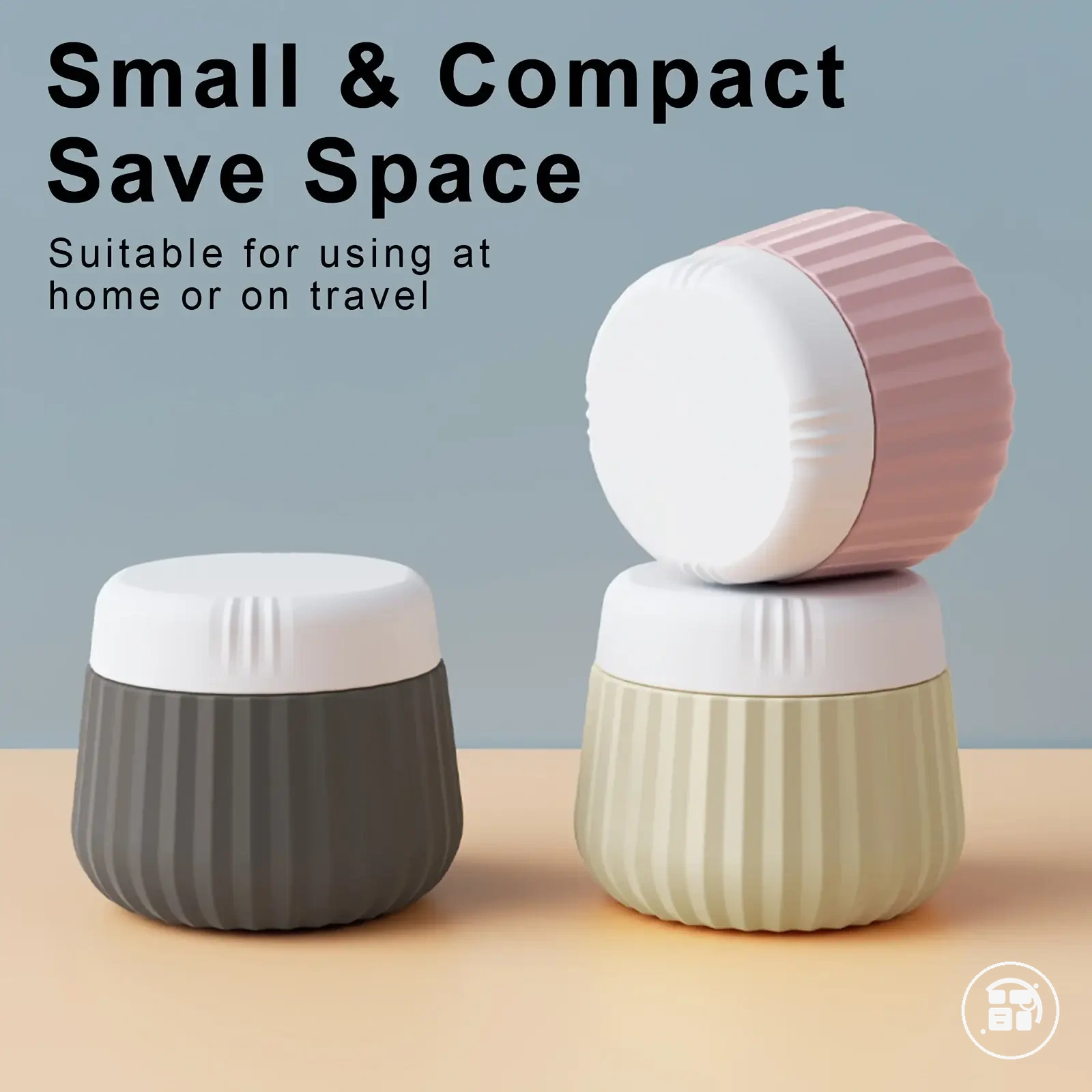 Flacons de toilette en silicone avec trousse transparente et bouchons
