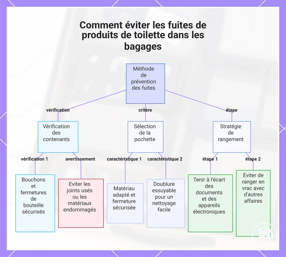 Comment éviter les fuites de produits de toilette dans les bagages
