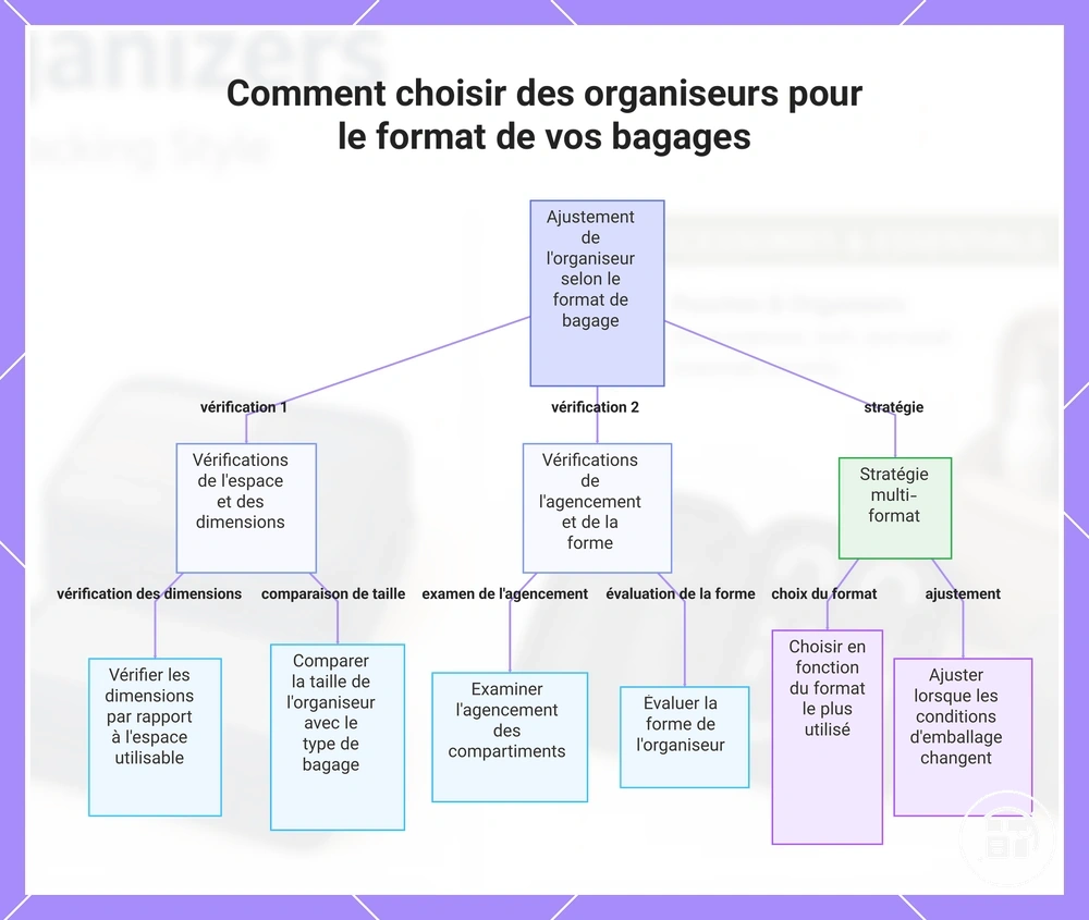 Comment choisir des organiseurs pour le format de vos bagages