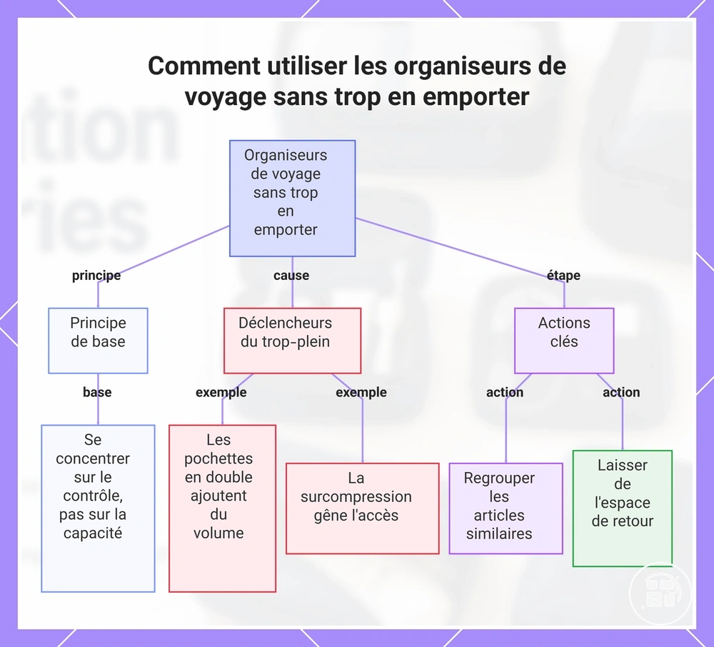 Comment utiliser les organiseurs de voyage sans trop en emporter