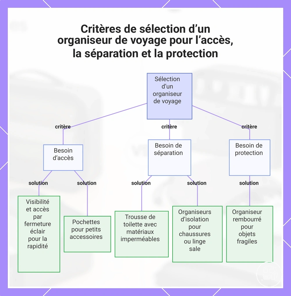 Critères de sélection d’un organiseur de voyage pour l’accès, la séparation et la protection