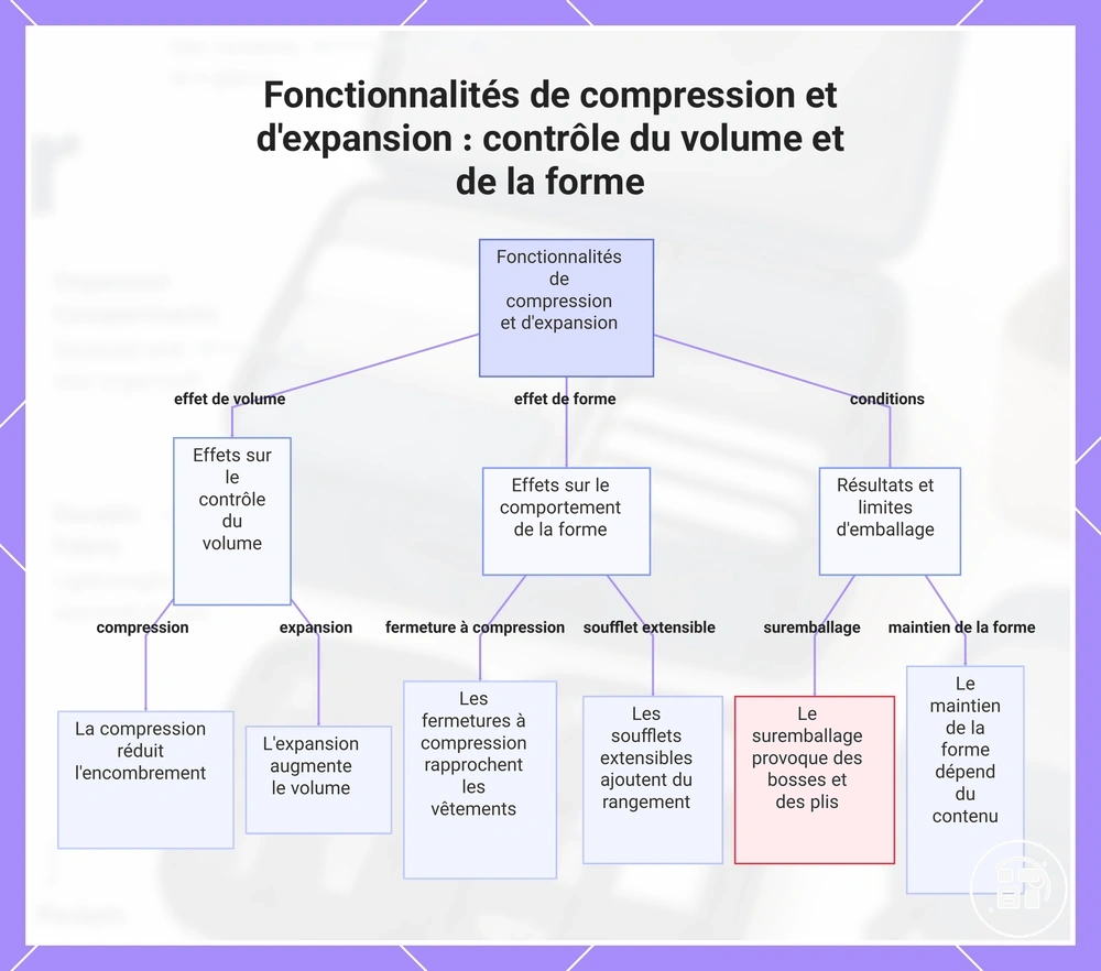 Fonctionnalités de compression et d'expansion : contrôle du volume et de la forme