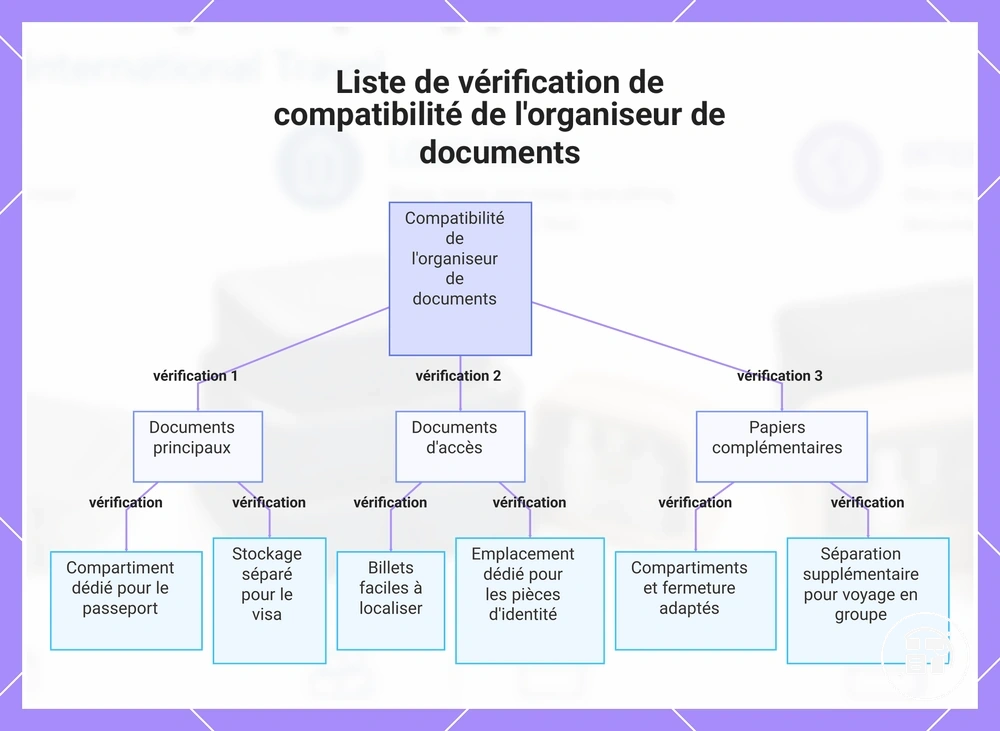 Liste de vérification de compatibilité de l'organiseur de documents