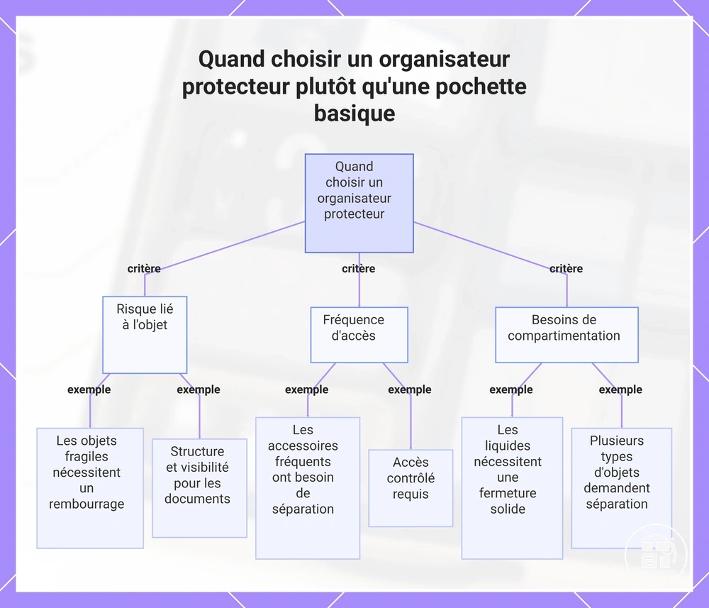 Quand choisir un organisateur protecteur plutôt qu'une pochette basique