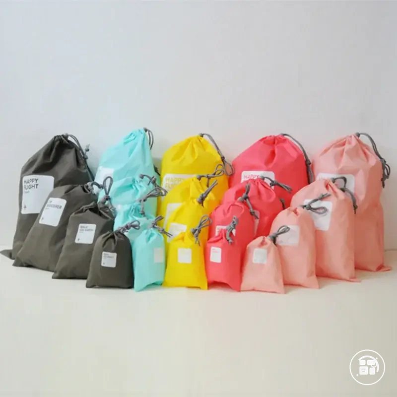 Sacos impermeáveis com cordão para sapatos roupas íntimas cosméticos e roupas